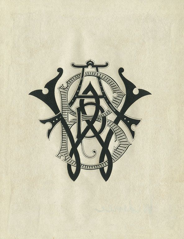 Flickr Photo Download: [Bookplate of A.W.B.(?)]