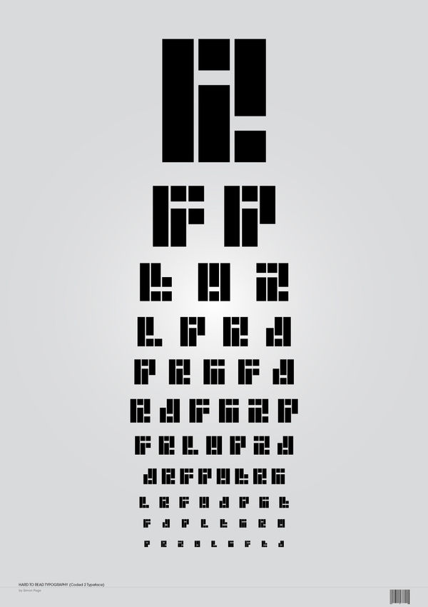 Coded Typeface on the Behance Network