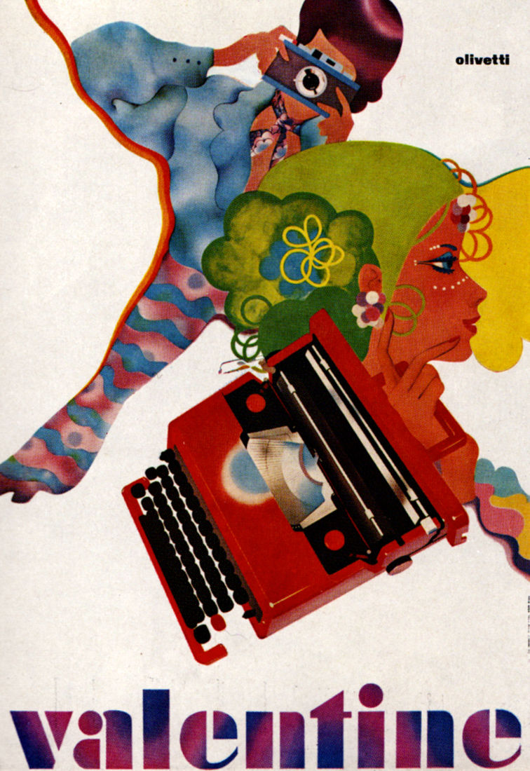 Flickr Photo Download: 1960s Advertising - Poster - Olivetti Valentine 2 (Italy)