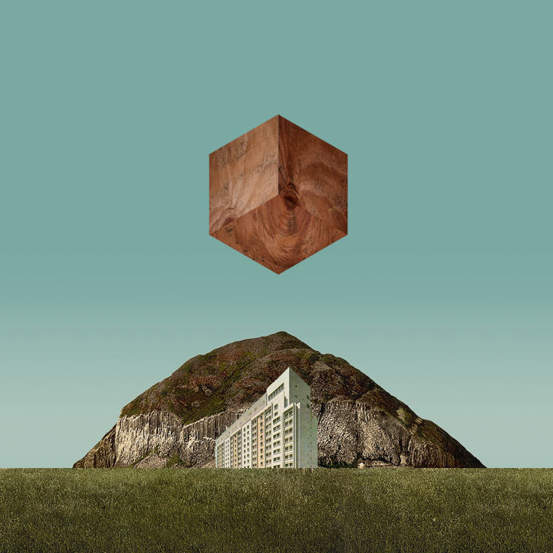 Flickr Photo Download: Wooden Cube Over Landscape