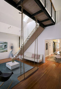 Apartment Therapy San Francisco | Found: Lofted Living Room Swing