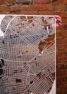 new york city map cuts by studiokmo on Etsy