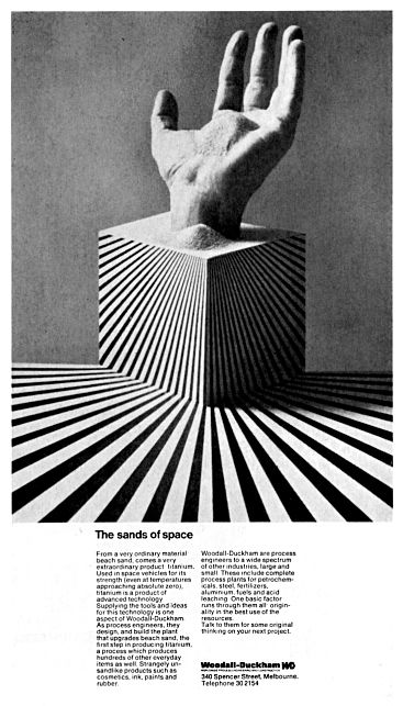 Item 32: The sands of space advertisement   Les Mason   1974 « Recollection