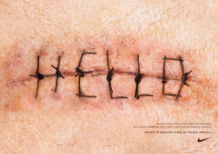"Rugby Hello" print ad for NIKE in Netherlands by WIEDEN 