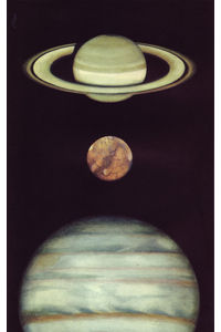 Flickr Photo Download: 10 Saturne, Mars, Jupiter, illus. by Peter Wyss (from Le Livre de Sante, v.1, 1967)