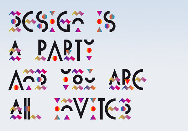 Confetti Type :: Typography Served