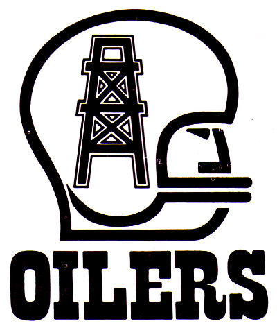 SO MUCH PILEUP: Houston Oilers logos