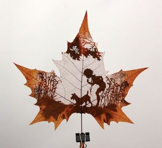 Make: Online : Art from cut leaves
