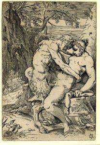 Flickr Photo Download: A satyr and nymph embracing each other, having intercourse
