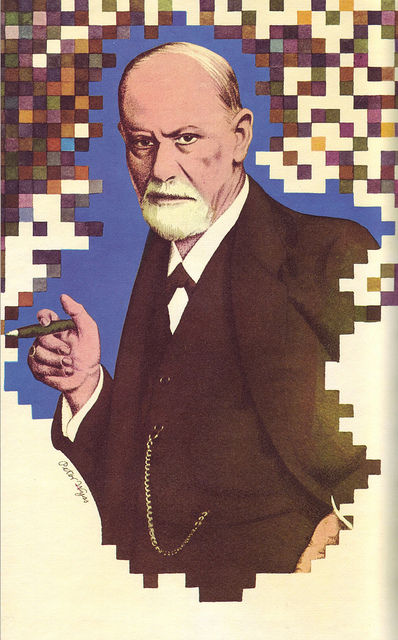 13 Sigmund Freud, illus. Wyss (Le Livre de Sante, v.9, 1967) | Flickr - Photo Sharing!
