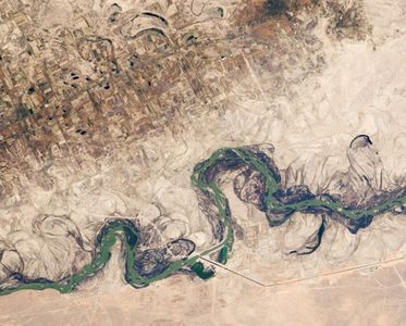Strangely "Digital" Agricultural Landscapes Seen From Space 
