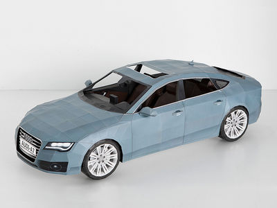 2012 Audi A7 - Papercraft on the Behance Network