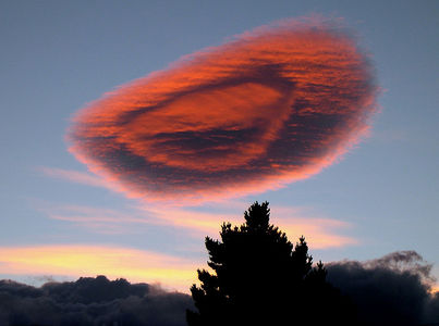 Chile Puerto Natales spectacular lenticular cloud at sunset  Flickr - Photo Sharing