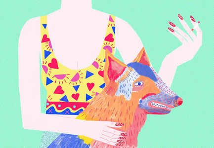 Bold and bright illustrations from Ellie Andrews | The Fox Is Black