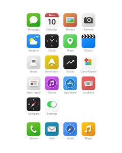 iOS 7 - Redesign on Behance