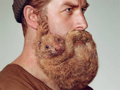 A Razor Brand is Trying to Dispel the â€˜Sexy Beardâ€™ Myth with Ads Showing Rodents Clinging to Menâ€™s Faces