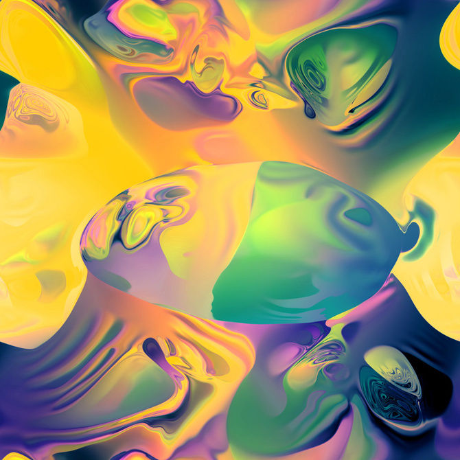 Day-Glo Fractal Visions Inspired By Alan Turing | The Creators Project