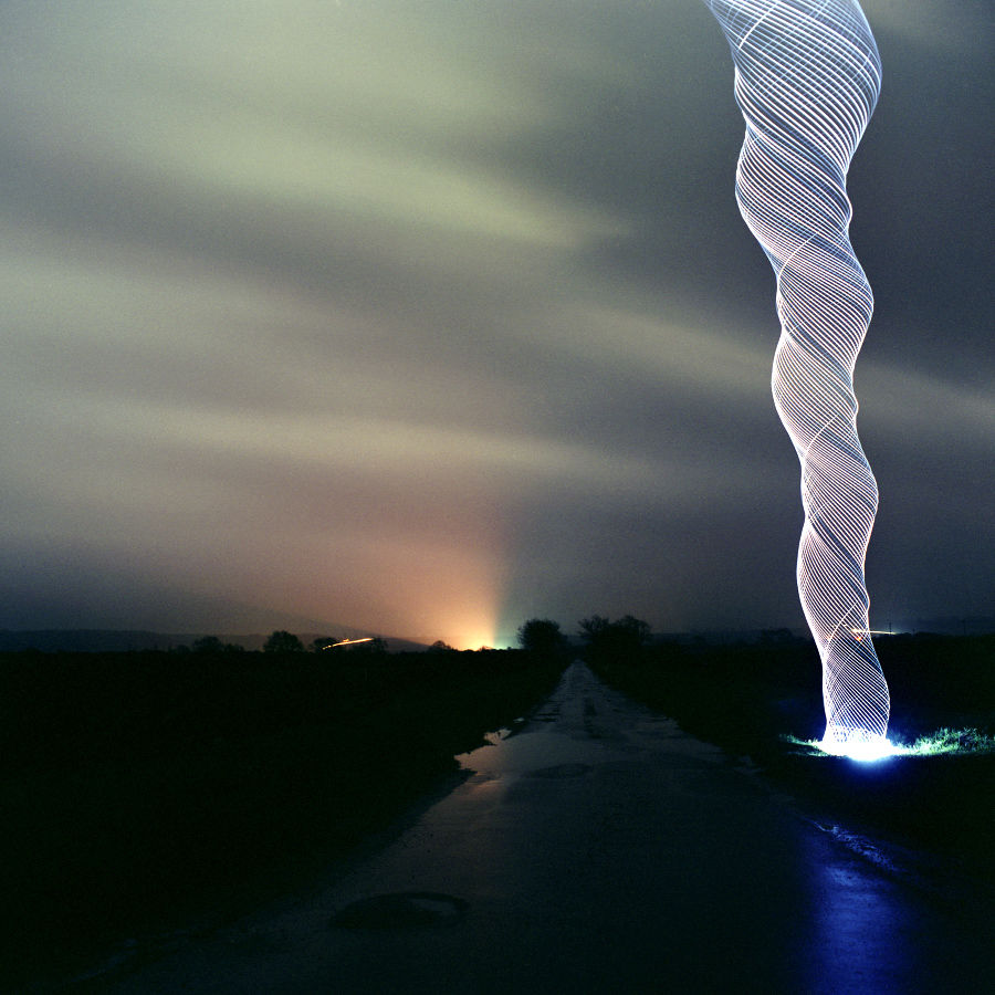 Dramatic Tornadoes of Light Photographed by Martin Kimbell