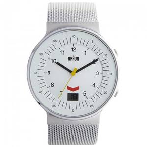Braun Watch Silver Mesh BN0087WHSLMHG | Buy Mens Braun Watch BN0087WHSLMHG UK