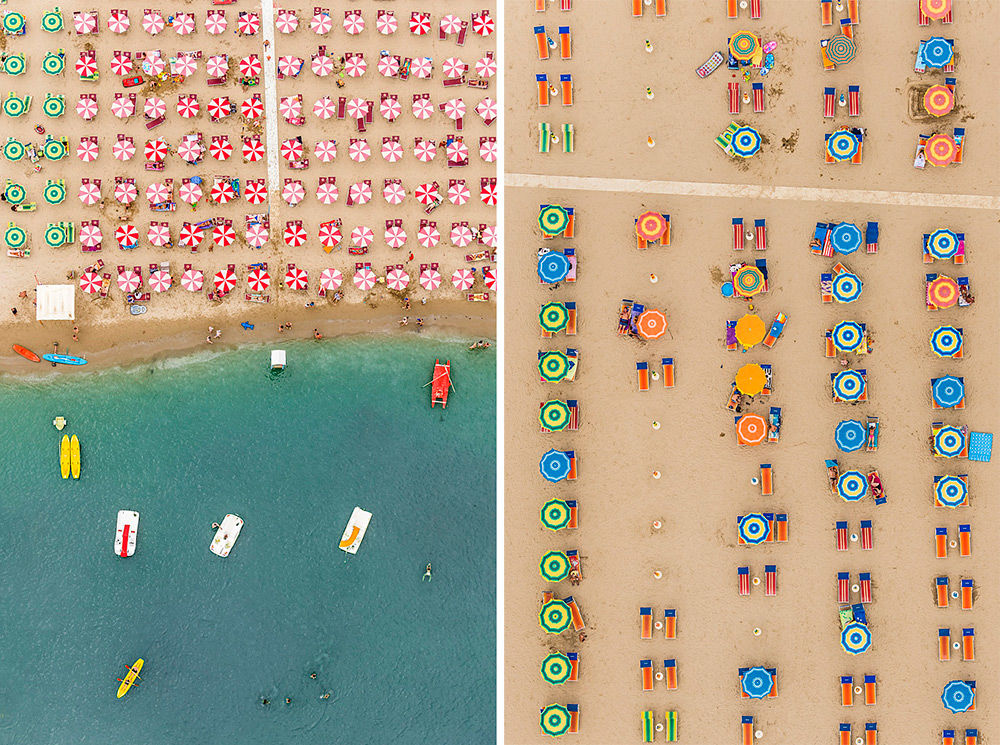 Aerial Adria: An Italian Beach Resort Photographed from Above by Bernhard Lang