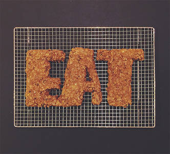Gorgeous Food Typography Created With Real Ingredients - DesignTAXI.com
