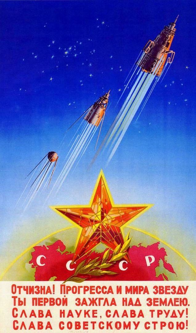 Inspiring and Intense Soviet Space Propaganda Posters