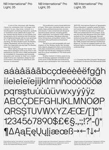 NB International™ Pro Specimen on Typography Served