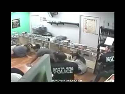 Santa Ana pot shop raid sparks investigation - YouTube