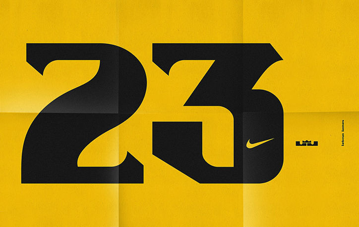 It's Nice That | Sawdust creates dynamic typeface for LeBron James for Nike basketball