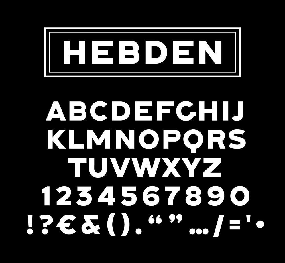 Hebden Typeface - Lewis McGuffie | Signs & Designs