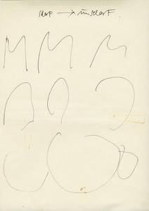 Wolfgang Weingart, Experiment mit dem Buchstaben M, 1965, Museum für Gestaltung Zürich #typography #illustration #design #contemporary - from @modernism_is_crap on Ello.
