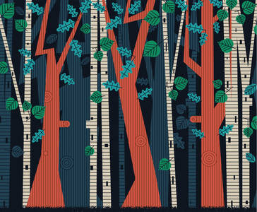 Forest Curtain Backdrop on Behance
