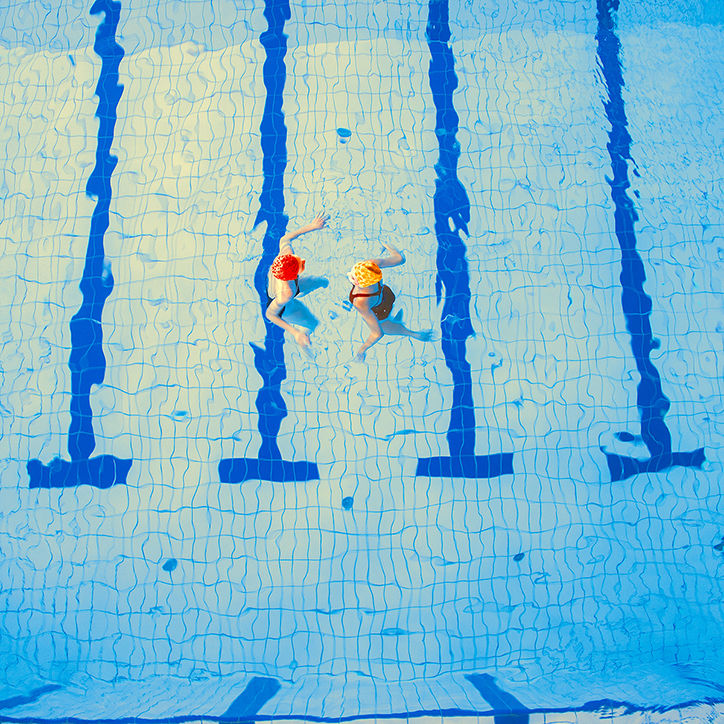It's Nice That  Mária Švarbová’s calm and surreal images of bathers at a Slovakian swimming pool