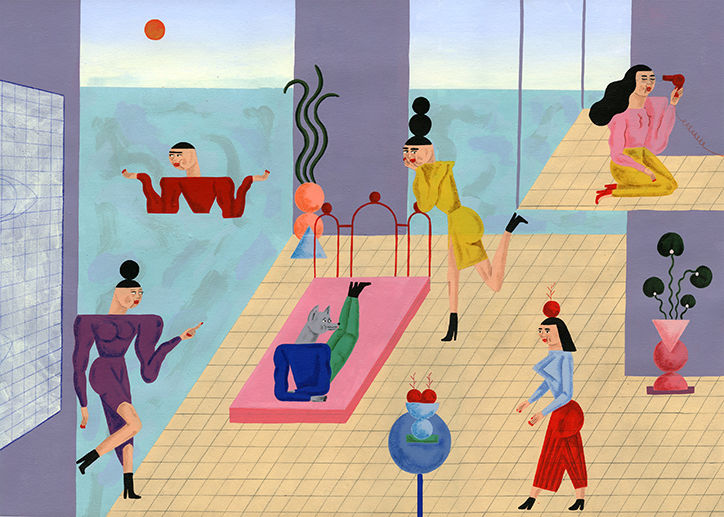 It's Nice That  Illustrator Stefhany Lozano’s childhood-inspired, futuristic pastel paintings