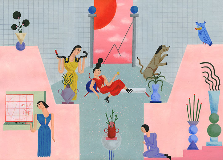 It's Nice That  Illustrator Stefhany Lozano’s childhood-inspired, futuristic pastel paintings