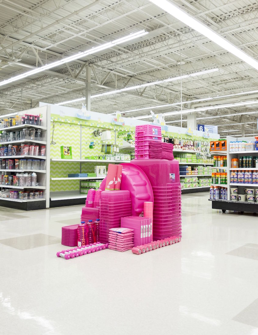 Rogue Installations of Similarly Colored Objects Inside Big-Box Stores by Carson Davis Brown  Colossal