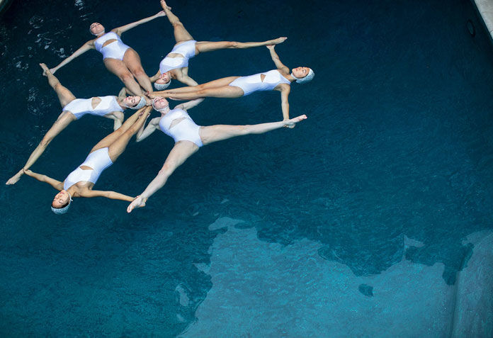 The Swimmers by Emma Hartvig, synchronized swimming at its best.