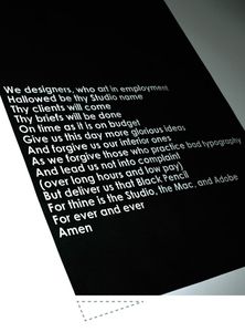 The Designers Prayer - the johnson banks thought for the week